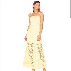 AIJEK Andrea Maxi Dress in Yellow - Size M (2)